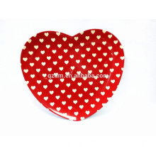 Valentines Day Melamine Heart Plate Heart Shaped Plastic Dessert Plate